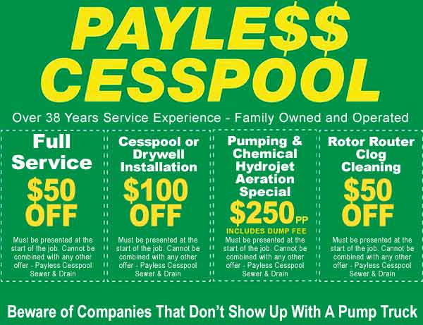 Payless Cesspool Coupons Brookhaven